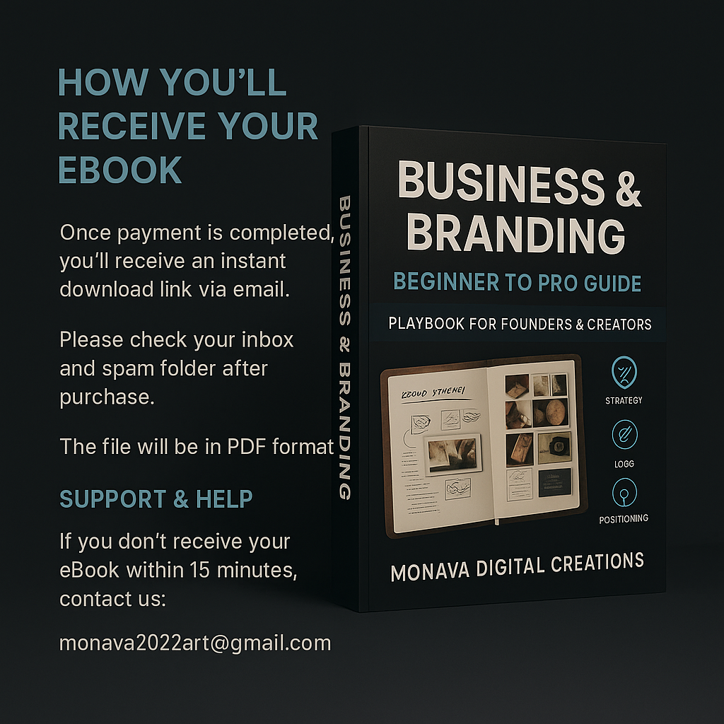 Business & Branding: Beginner to Pro Guide
Playbook for Founders & Creators (eBook)